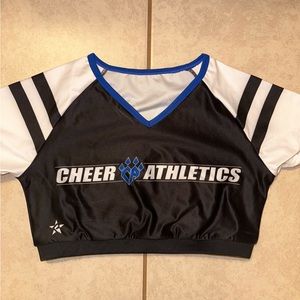 Rebel Athletics, Cheer Athletics Jersey Practice Wear Top, Size Large